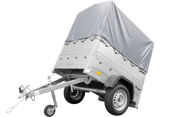 Remorque Garden Trailer 150 KIPP avec bâche grise – Image 2