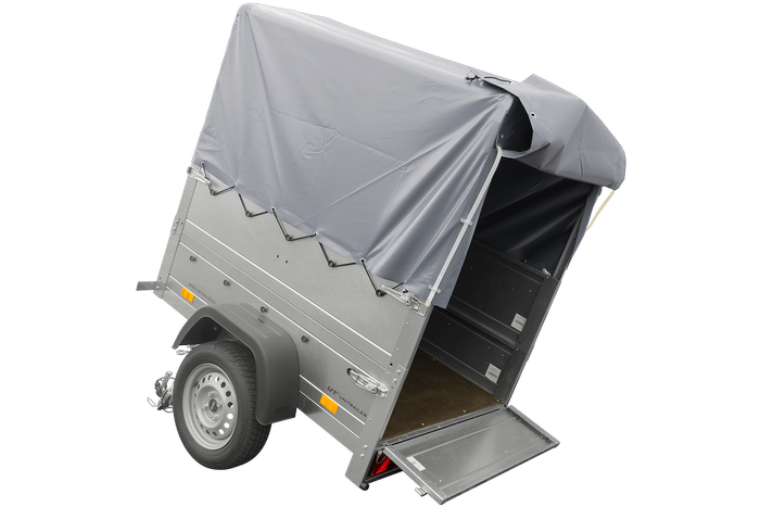 Remorque Garden Trailer 150 KIPP avec bâche grise – Image 4