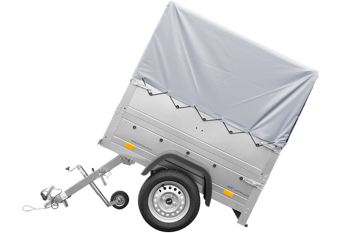 Remorque Garden Trailer 150 KIPP avec bâche grise – Image 5