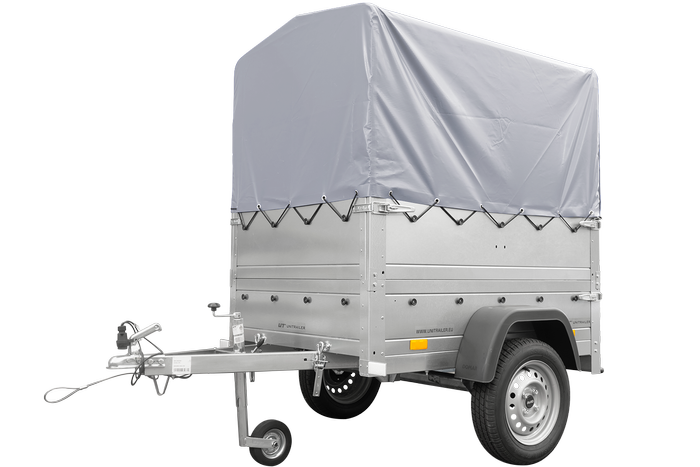 Remorque Garden Trailer 150 KIPP avec bâche grise – Image 7