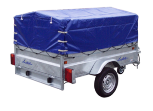 Bâche haute avec armature pour remorque 208x141cm