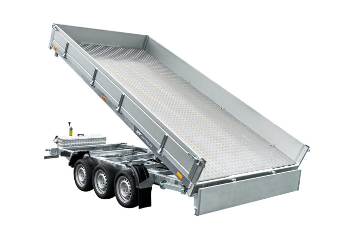 Remorque benne hydraulique 3 essieux 400x200 Unitrailer Tasker – Image 5